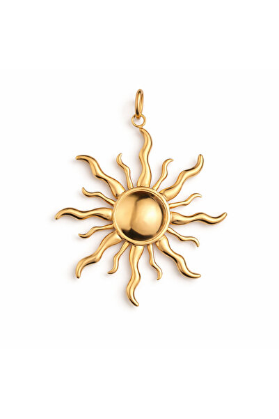 YVA Jewelry Charm din inox placat cu aur waterproof „Hyperion” – Energie, for...