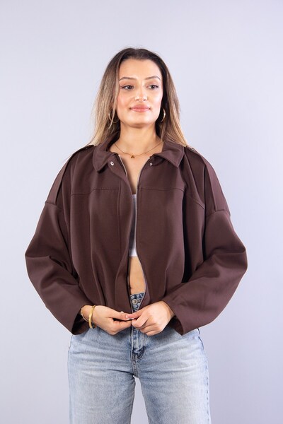 Mckanzie 2978 shoulder epaullet bomber jacket