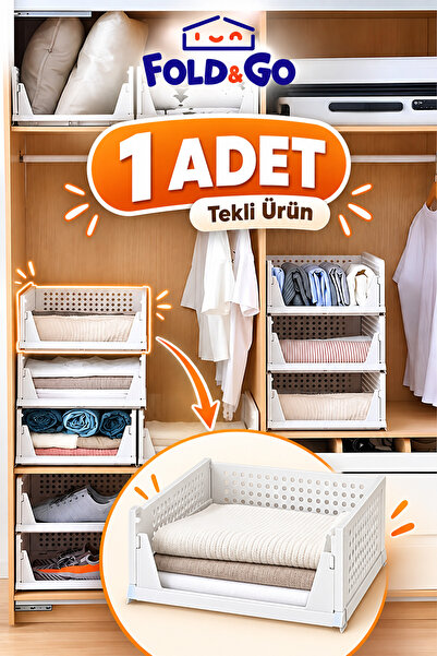 Comprox 1*ADET*Çok Amaçlı Kayar Raf Dolap Içi Kıyafet Ve Ev Aksesuarı Düzenleyici