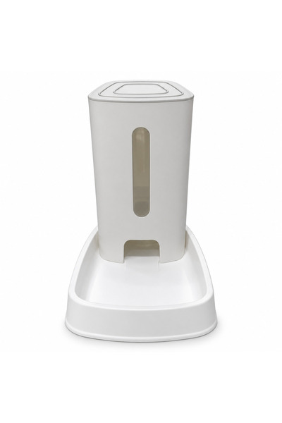 AKDC Plastic Pet Food Feeder with Dispenser White - 30×30cm