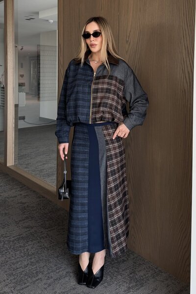 Laluvia Two Piece Sets - Dark blue - Long