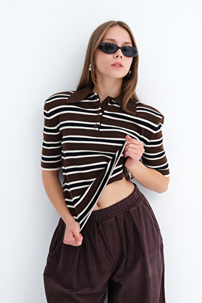 Addax Pulovere - Maro - Regular fit