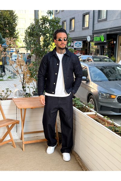 manch collection W11 Jacket Baggy Pants Set Indigo 5125-5126