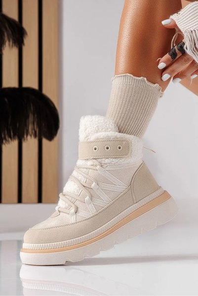 Zaira Knee-High Boots - Beige