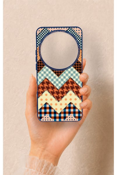 Vip Case Xiaomi Mi 15 Ultra Compatible Colorful Knitted Pattern Silicone Case