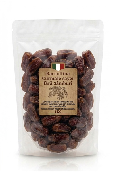 RACCOLTINA Curmale fără Sâmburi Premium 1KG – Gustare Naturală, Bogată în Ene...