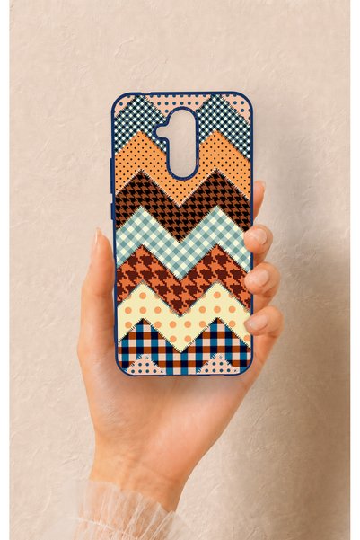Vip Case Huawei Mate 20 Lite Compatible Colorful Knitted Pattern Silicone Case