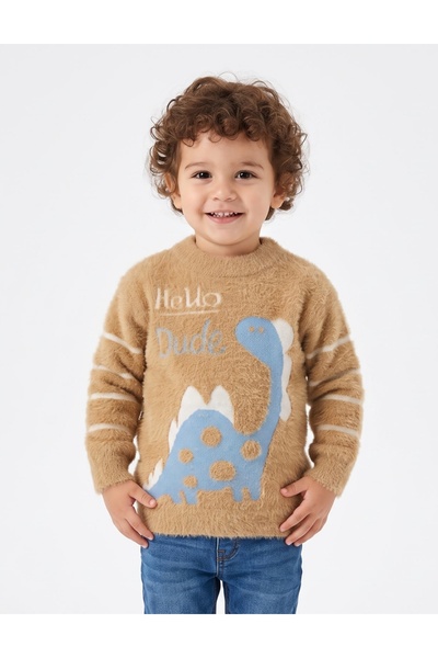 MiniKids Pulover Mohair, Little Dude, bej