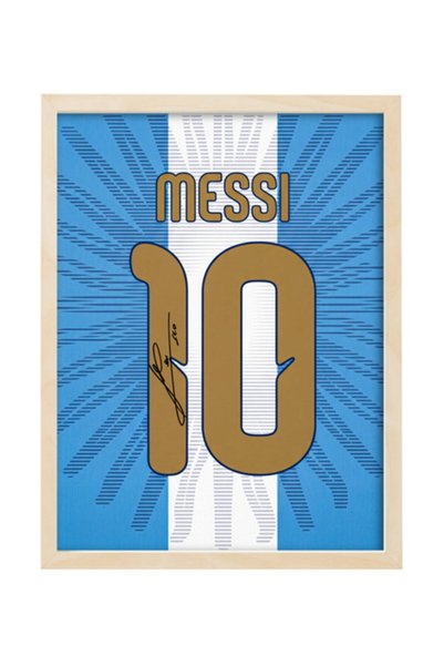 Boomah Accessories Lionel Messi Argentina farewell Jersey #10 with Printed Au...