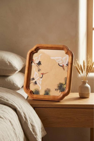 Atbyhome Vintage Oymalı Ahşap Çerçeve 20x25 cm - Kavisli Köşe Masa Üstü Fotoğ...