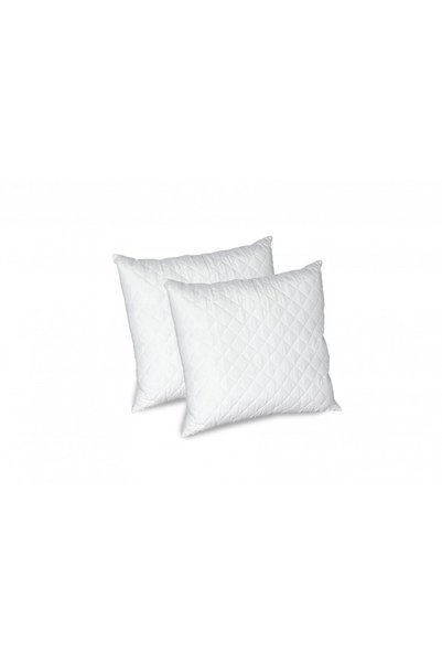 OEM Set de 2 perne matlasate albe 40x40 cm