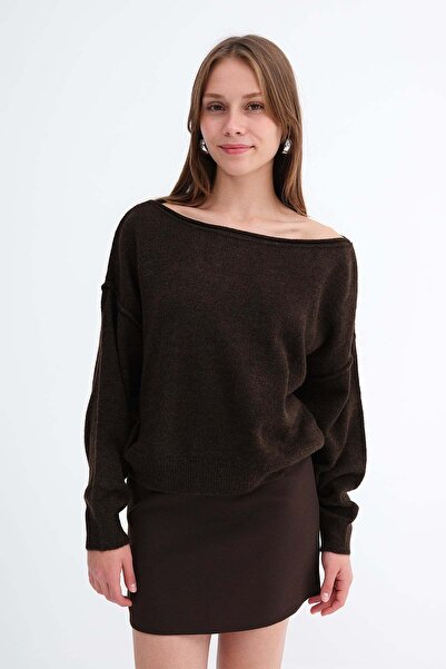 Addax Pulovere - Maro - Regular fit