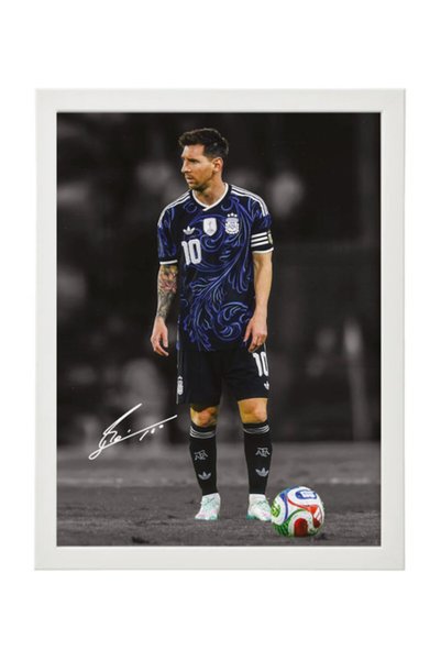 Boomah Accessories Lionel Messi Argentina 2026 World Cup Framed Poster with P...