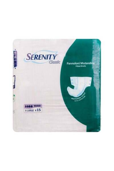 Serenity Adult Diaper Classic Maxi Xl 15 S