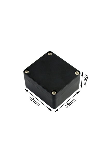 Choice 63-58-35-B Black and white outdoor waterproof box Plastic box Electron...