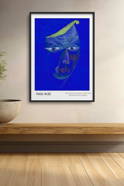 HOMEPACK Paul Klee Portrait of an Asian Painting Framed Poster Modern Art Wal...