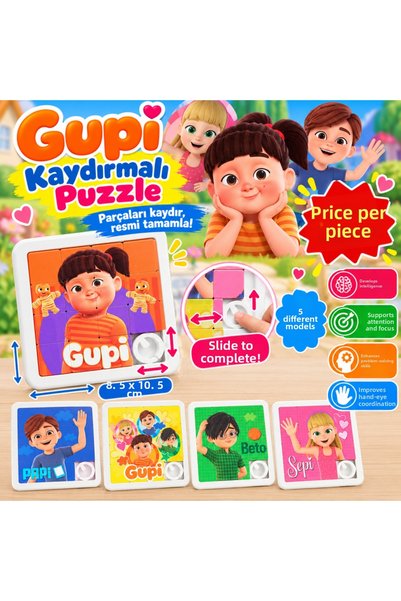 NW NessiWorld Gupi Slide Puzzle (Price Is for One Piece)