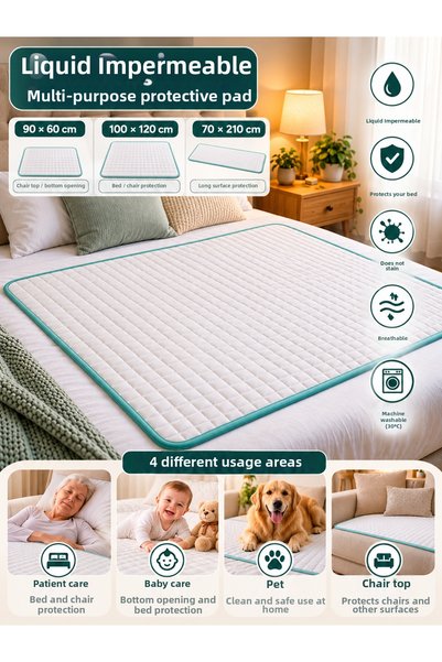 BİVA Soft Durable Patient Underpad Baby Underpad Cat Dog Pee Pad Washable Liq...