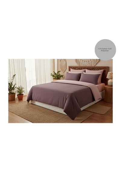 ayçiçek home طقم مفروشات سرير مزدوج 200/200 مع ملاءة مطاطية 200/220 وغطاء لحا...