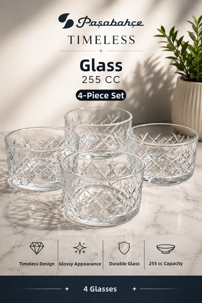 Paşabahçe 530040 Timeless Kase 255 Cc 4-Pack