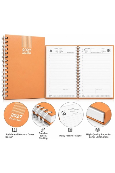Pars Hard Cover Spiral 17X24 Agenda 2027 Lined