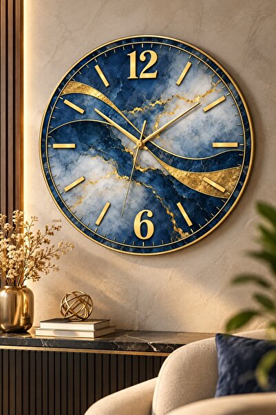 AA Shop Ceas de perete decorativ din lemn cu model natural și frunze modern, ...