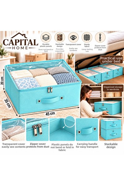 Capital Home Multipurpose Organizer for under Bed and Inside the Wardrobe + S...