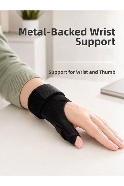 Lisinya De Quervain Hand Wrist Brace Metal Splint with Thumb and Wrist Support -