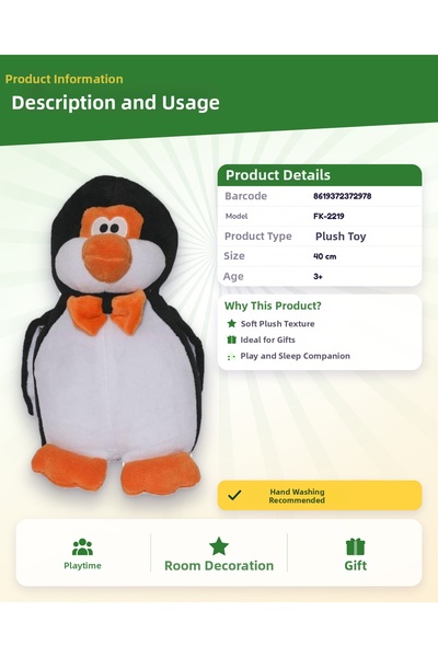 ATABY Bow Tie Penguin 40 cm Fk-2219