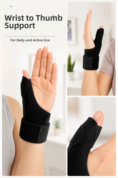 Lisinya Metal Supported Hand Wrist Brace Thumb Supported De Quervain Wrist Su...
