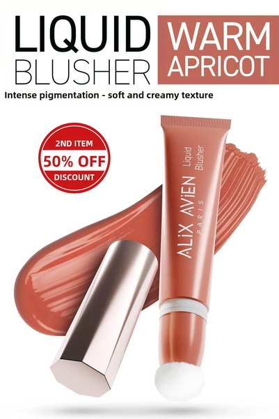 Alix Avien Intensely Pigmented Vitamin E Matte Finish Creamy Liquid Blush - L...