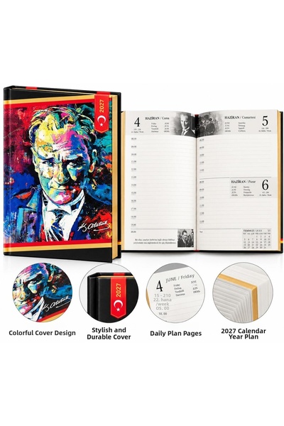 Pars Hard Cover 17X24 Atatürk Agenda 2027 Lined