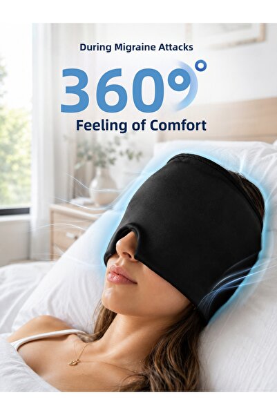 Lisinya 360 °   Gel Compress Headgear Relaxing Eye Mask Suitable for Cold and...