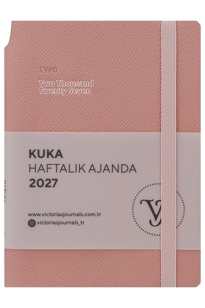 Victoria's Journals KUKA 2027 Εβδομαδιαία Ατζέντα 9x14. Ευέλικτο Εξώφυλλο. Ελ...