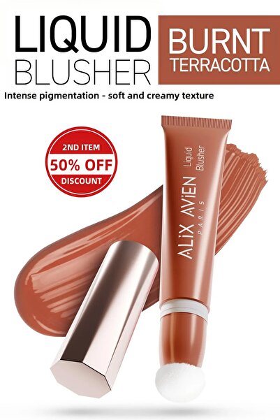 Alix Avien Intensely Pigmented Matte Finish Creamy Liquid Blush with Vitamin ...