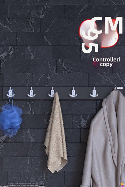 Modilayn مجموعة شماعات المطبخ ARI 18 بخطافات (81.4×9.6 سم) - تصميم أنيق، منظم...