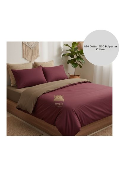 ayçiçek home Set lenjerie de pat dublă 200 | 200 cearșafuri elastice 200/220 ...