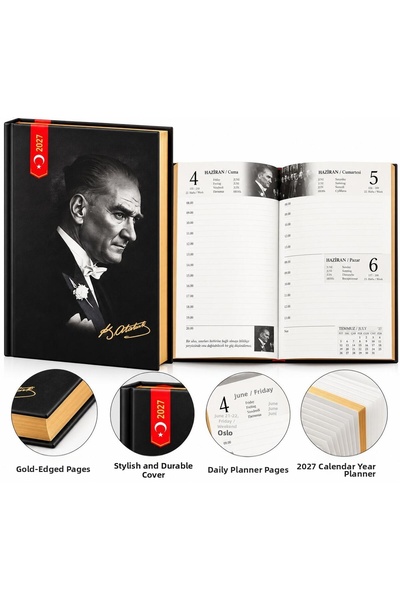 Pars Hard Cover 17X24 Atatürk Agenda 2027 Lined
