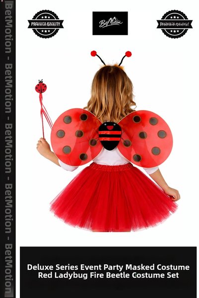 Generic Brand Delux Series Event Party Decoration Masquerade Red Ladybug Fire...