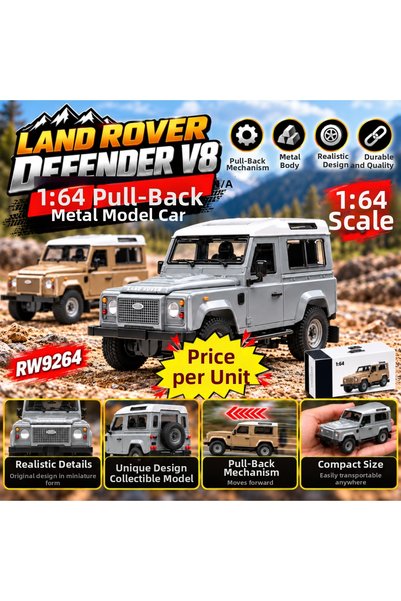NW NessiWorld RW9264 1:64 لاند روفر ديفندر V8 سيارة معدنية مصبوبة بالكامل (ال...