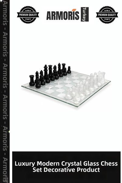 Generic Brand Luxury Modern Crystal Glass Chess Mind Game Game Set Decorative...