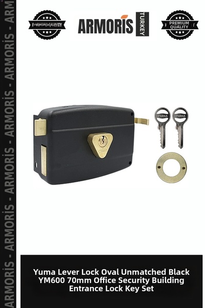 Generic Brand Yuma Rim Lock Oval Non-Reciprocating Black Ym600 70mm Office Se...