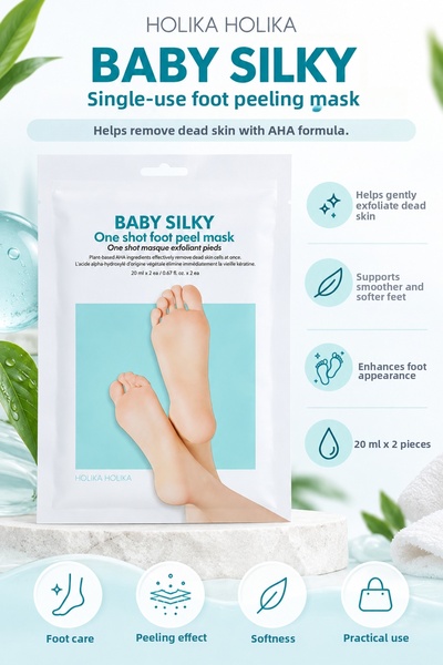 Holika Holika Baby Silky Aha Containing Dead Skin Purifying, Peeling Effect F...