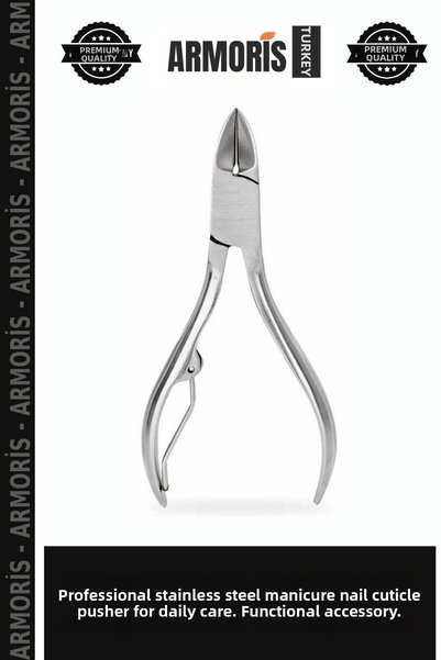 Armoris Professional Stainless Steel Manicure Cuticle Nipper Daily Care Funct...