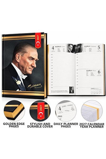 Pars Hard Cover 17X24 Atatürk Agenda 2027 Lined