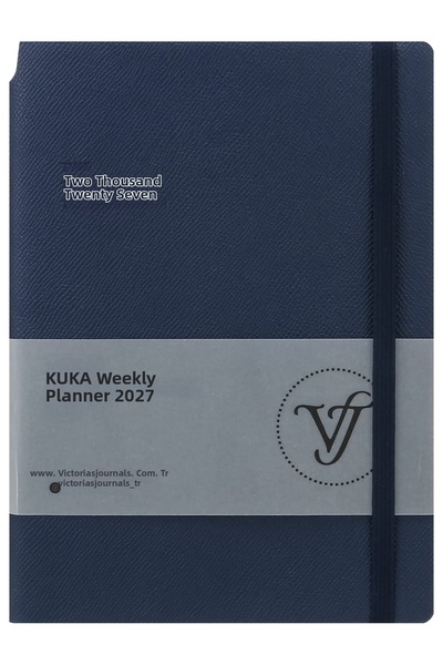 Victoria's Journals KUKA 2027 Εβδομαδιαία Ατζέντα Α5. Εύκαμπτο Εξώφυλλο. Ελασ...