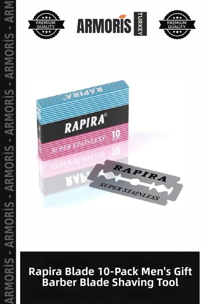 Armoris Rapira Leaf Razor 10-Pack Men's Gift Barber Razor Shaving Tool