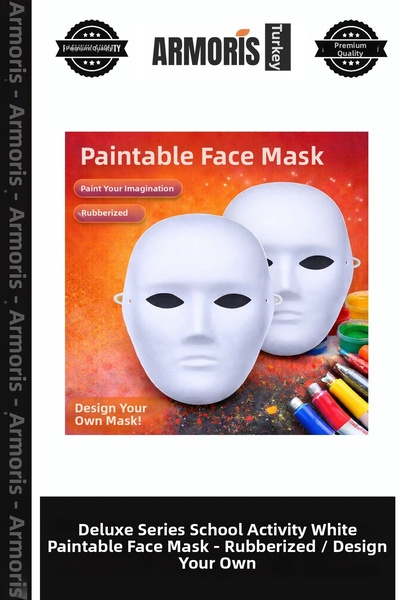 Armoris Delux Series School Activity White Face Paintable Face Model Mask – E...