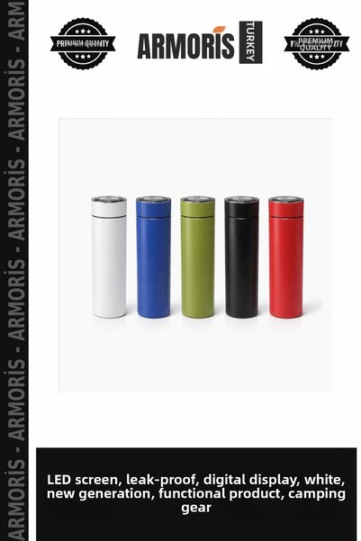Armoris Led Display Leak-Proof Digital Display Thermos White New Generation F...