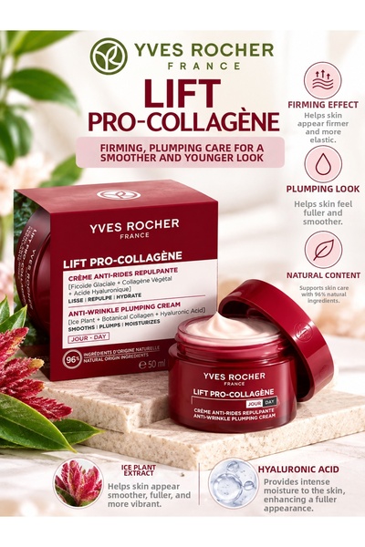 Yves Rocher Lift Pro-Collagen 75 ml – Firming, Smoothing, and Nourishing Face...